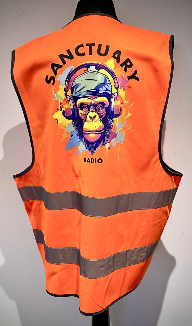 orange hi vis back