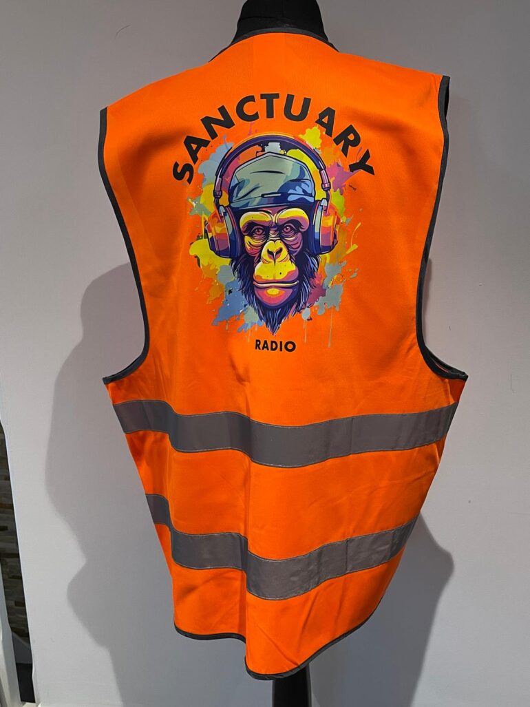 orange hi vis back