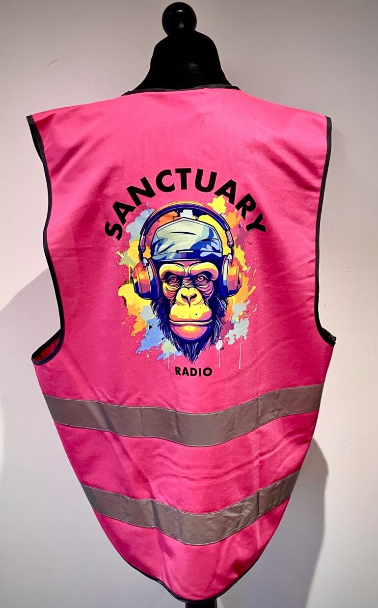 pink hi vis back