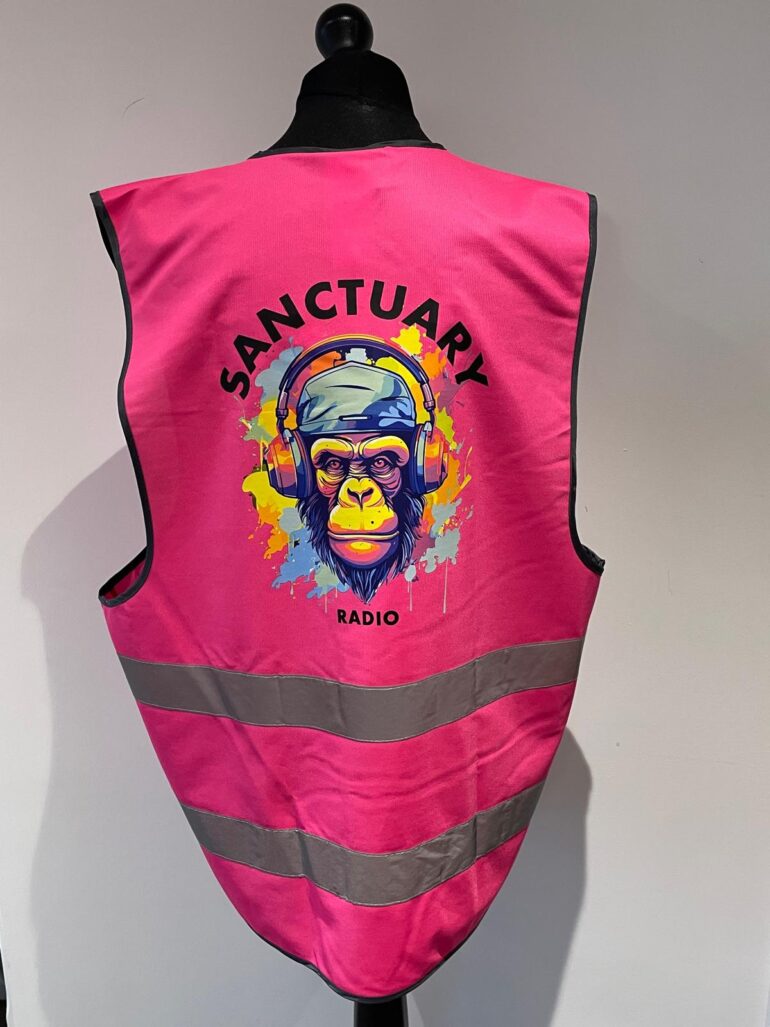 pink hi vis back